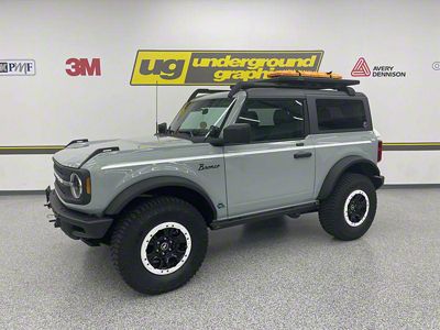 Spear Stripe Kit; White (21-25 Bronco 2-Door)