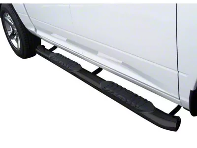 5-Inch Premium Oval Side Step Bars; Rocker Mount; Semi-Gloss Black (21-25 Bronco Sport)