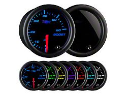 60 PSI Boost Gauge; Tinted 7 Color (Universal; Some Adaptation May Be Required)