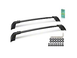 Aluminum Roof Rack Cross Bars; Black (21-26 Bronco Sport w/ Factory Roof Rails)