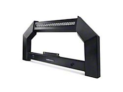 Armour Bull Bar with 20-Inch LED Light Bar; Matte Black (21-25 Bronco Sport)