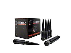 Black Spike Lug Nuts; M12x1.5; Set of 24 (21-25 Bronco Sport)