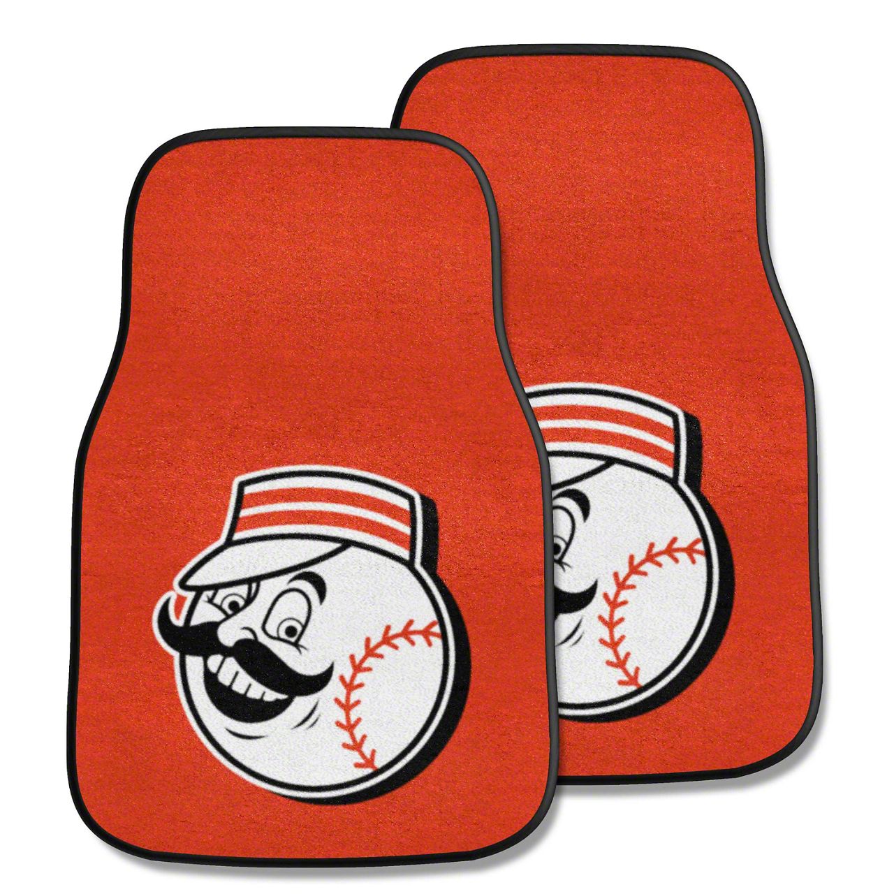Cincinnati Reds Rug Bronco Sport Carpet Front Floor Mats with Cincinnati Reds Logo; Red ...
