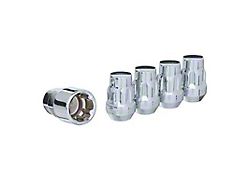 Chrome Acorn Wheel Locks; M12x1.5; Set of 5 (21-25 Bronco Sport)