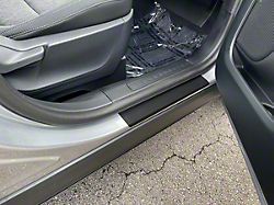 Door Sill Protection Overlays; Black Textured (21-25 Bronco Sport)