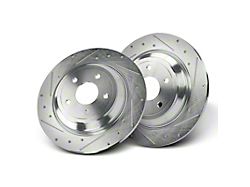 Drilled and Slotted 5-Lug Rotors; Rear Pair (21-25 Bronco Sport)
