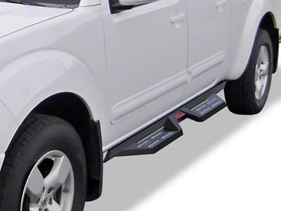 Drop Style Door to Door Nerf Side Step Bars; Black (21-25 Bronco Sport)