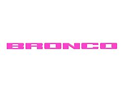 Front Grille Letter Overlays; Hot Pink (21-25 Bronco Sport)