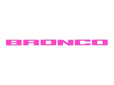 Front Grille Letter Overlays; Hot Pink (21-25 Bronco Sport)