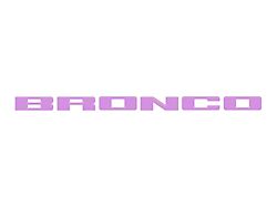 Front Grille Letter Overlays; Lavender Purple (21-25 Bronco Sport)