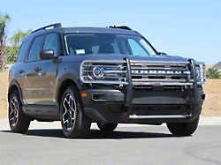 Grille Guard; Semi-Gloss Black (21-25 Bronco Sport w/o OE Tow Hooks)