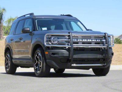 Grille Guard; Semi-Gloss Black (21-25 Bronco Sport w/o OE Tow Hooks)