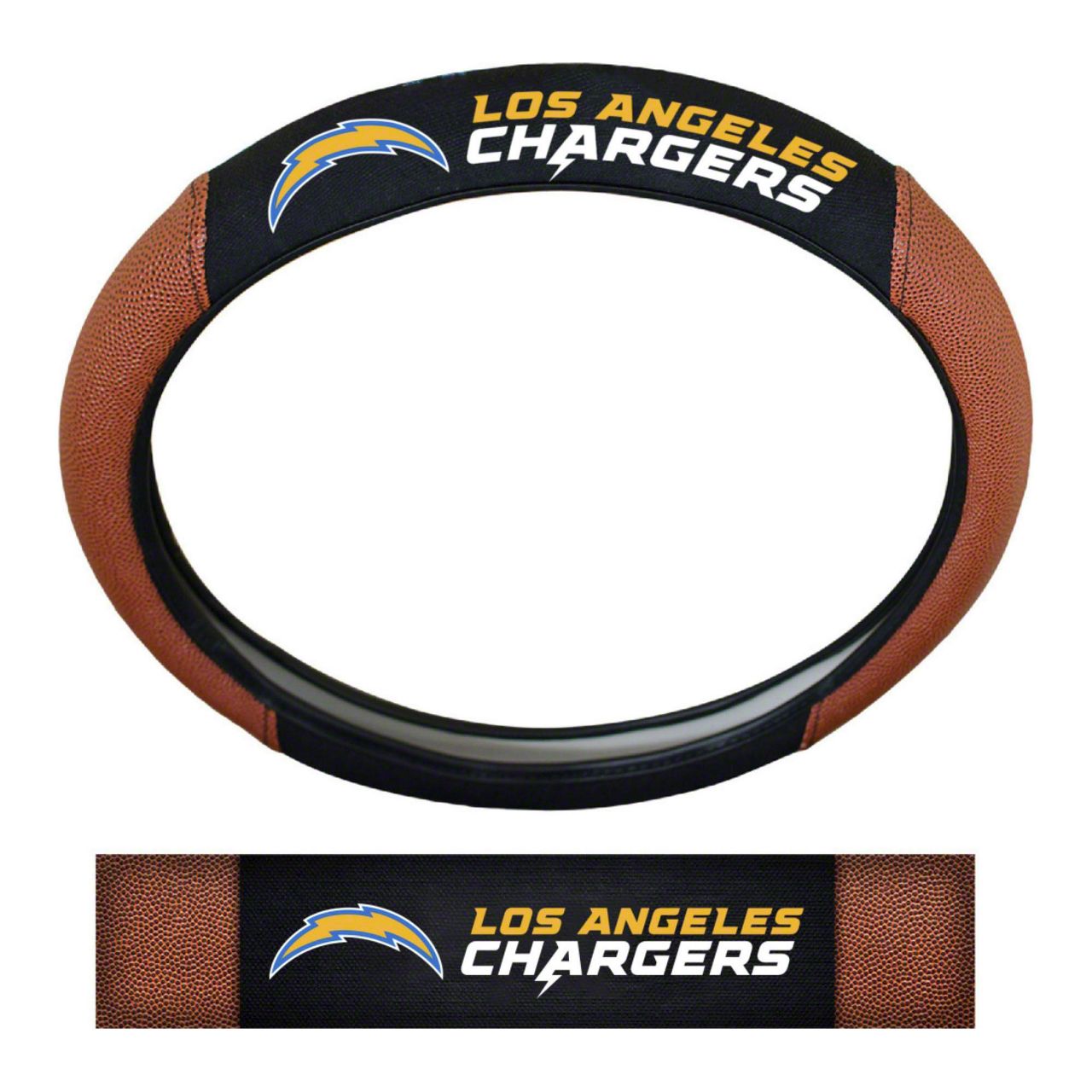 Bronco Sport Grip Steering Wheel Cover with Los Angeles Chargers Logo