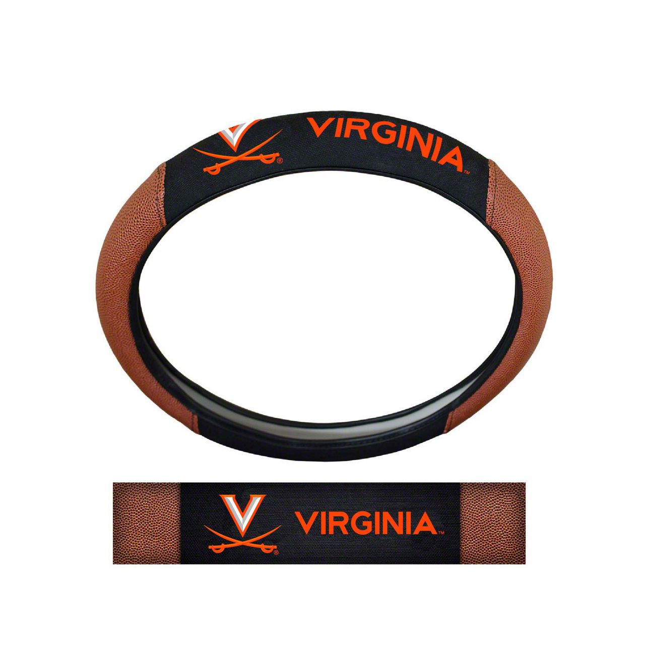Bronco Sport Grip Steering Wheel Cover with University of Virginia Logo
