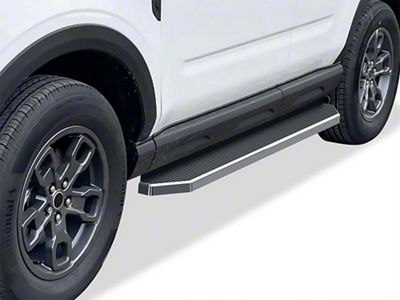 H-Style Running Boards; Black (21-25 Bronco Sport)