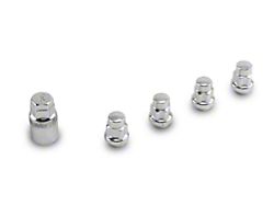 Locks with Key for Chrome Acorn Lug Nuts; 12mm x 1.5 (21-25 Bronco Sport)