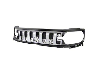 Mesh Upper Replacement Grille; Chrome (21-26 Bronco Sport)