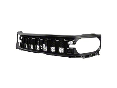 Mesh Upper Replacement Grille; Gloss Black (21-26 Bronco Sport)