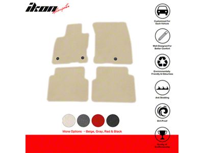 Nylon Carpet Front and Rear Floor Mats; Beige (21-25 Bronco Sport)