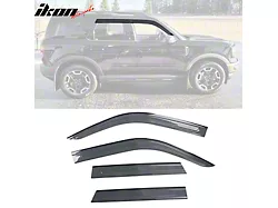 OE Style Window Visors; Transparent Smoke (21-25 Bronco Sport)