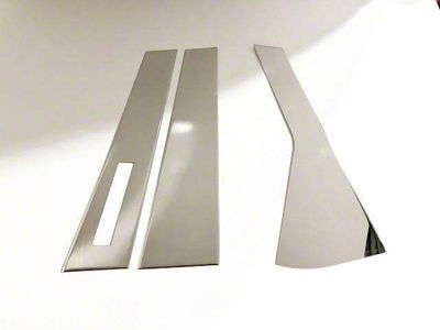 Pillar Post Trim; Stainless Steel; 6-Piece (21-25 Bronco Sport)