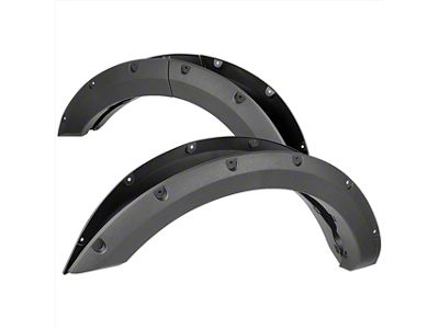 Pocket Rivet Style Fender Flares; Textured Black (21-25 Bronco Sport)