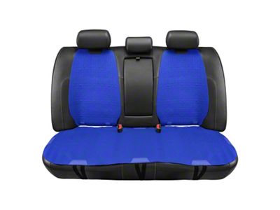 Protex Plus Series Front and Rear Seat Covers; Blue/Black (Universal; Some Adaptation May Be Required)