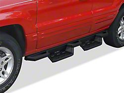 Square Tube Drop Style Nerf Side Step Bars; Matte Black (21-25 Bronco Sport)
