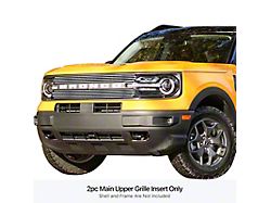 Stainless Steel Billet Upper Grille Overlay; Polished (21-26 Bronco Sport)