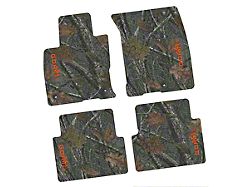 Factory Floorpan Fit Tire Tread/Scorched Earth Scene Front and Rear Floor Mats with Orange GOAT/Mountain Insert; Rugged Woods (21-25 Bronco Sport)
