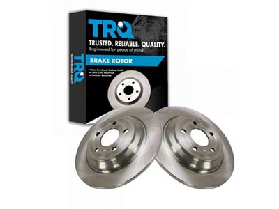 Vented 5-Lug Rotors; Rear Pair (21-25 Bronco Sport)