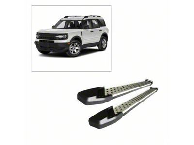 Vortex Running Boards; Aluminum (21-25 Bronco Sport)