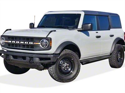 Square Tube Side Armor; Black (21-25 Bronco 4-Door)
