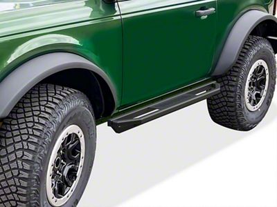 Square Tube Side Armor; Black (21-25 Bronco 2-Door)