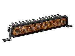 SS10 Sport Single Row LED Light Bar with Amber Backlight; Yellow Flood (Universal; Some Adaptation May Be Required)