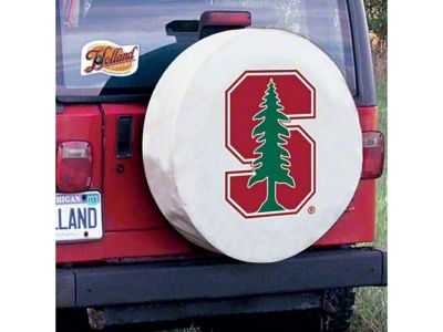Stanford University Spare Tire Cover with Camera Port; White (21-25 Bronco)