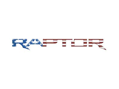 Swing Gate Emblem Inserts; American Flag (22-25 Bronco Raptor)