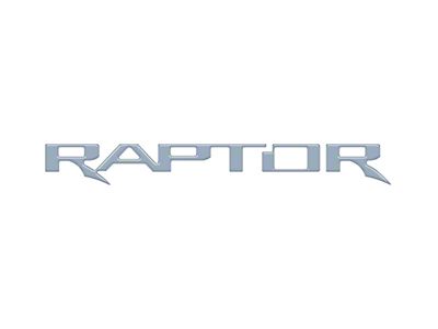 Swing Gate Emblem Inserts; Azure Gray (22-25 Bronco Raptor)