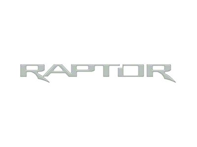 Swing Gate Emblem Inserts; Cactus Gray (22-25 Bronco Raptor)