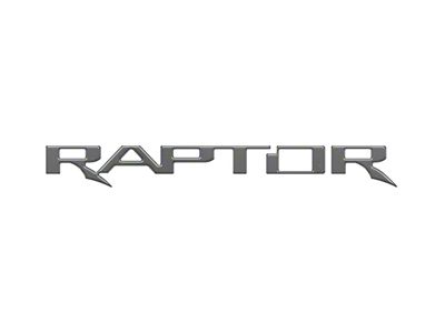 Swing Gate Emblem Inserts; Carbonized Gray (22-25 Bronco Raptor)