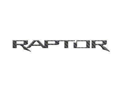 Swing Gate Emblem Inserts; Domed Carbon Fiber (22-25 Bronco Raptor)