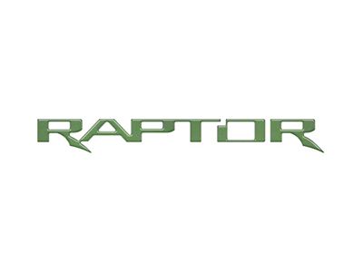 Swing Gate Emblem Inserts; Eruption Green (22-25 Bronco Raptor)