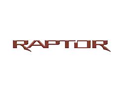 Swing Gate Emblem Inserts; Hot Pepper Red (22-25 Bronco Raptor)