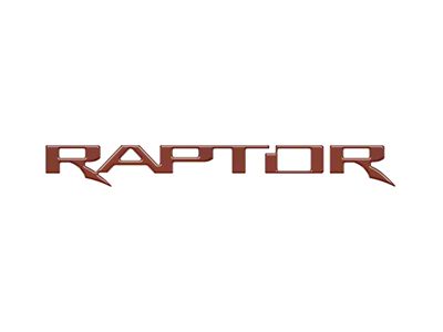 Swing Gate Emblem Inserts; Hot Pepper Red (22-25 Bronco Raptor)