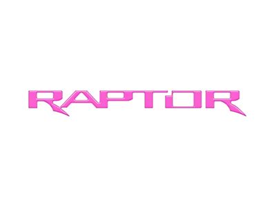 Swing Gate Emblem Inserts; Hot Pink (22-25 Bronco Raptor)