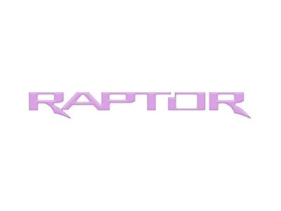 Swing Gate Emblem Inserts; Lavender Purple (22-25 Bronco Raptor)