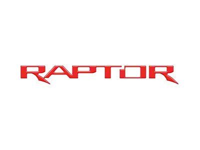 Swing Gate Emblem Inserts; Race Red (22-25 Bronco Raptor)