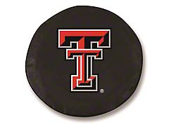Texas Tech University Spare Tire Cover with Camera Port; Black (21-25 Bronco)