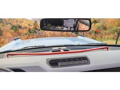 The Full Shebang BYOD Dash Rail; Cherry Red (21-25 Bronco)