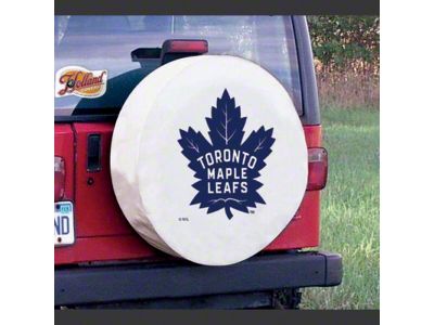 Toronto Maple Leafs Spare Tire Cover with Camera Port; White (21-25 Bronco)